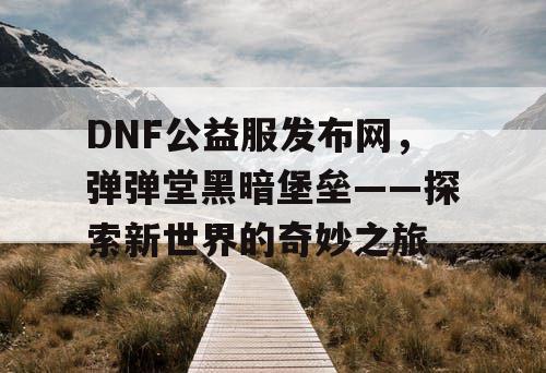 DNF公益服发布网，弹弹堂黑暗堡垒——探索新世界的奇妙之旅