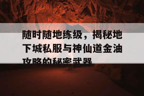 随时随地练级，揭秘地下城私服与神仙道金油攻略的秘密武器