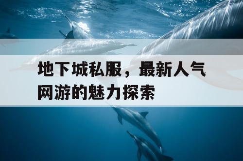 地下城私服，最新人气网游的魅力探索