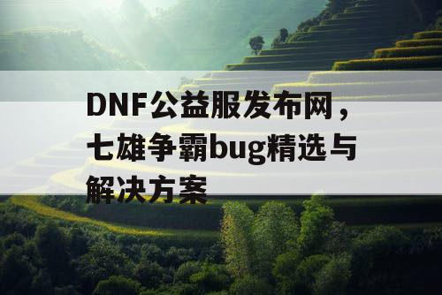 DNF公益服发布网，七雄争霸bug精选与解决方案