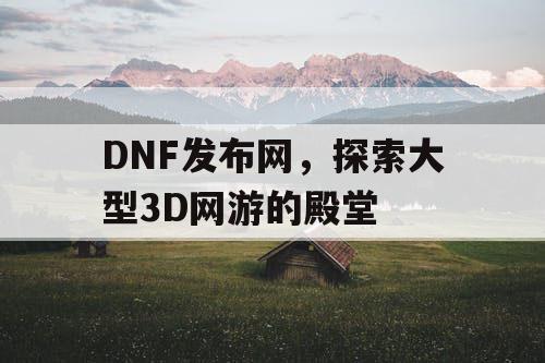 DNF发布网，探索大型3D网游的殿堂