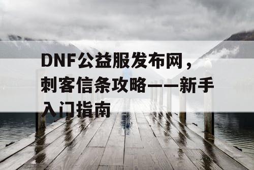 DNF公益服发布网，刺客信条攻略——新手入门指南